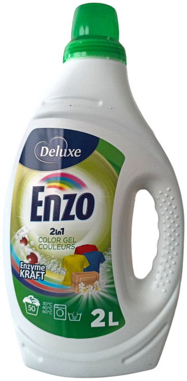Deluxe Enzo 2-in-1 Color Laundry Detergent Gel, 50 Loads, 2 L - Image 2