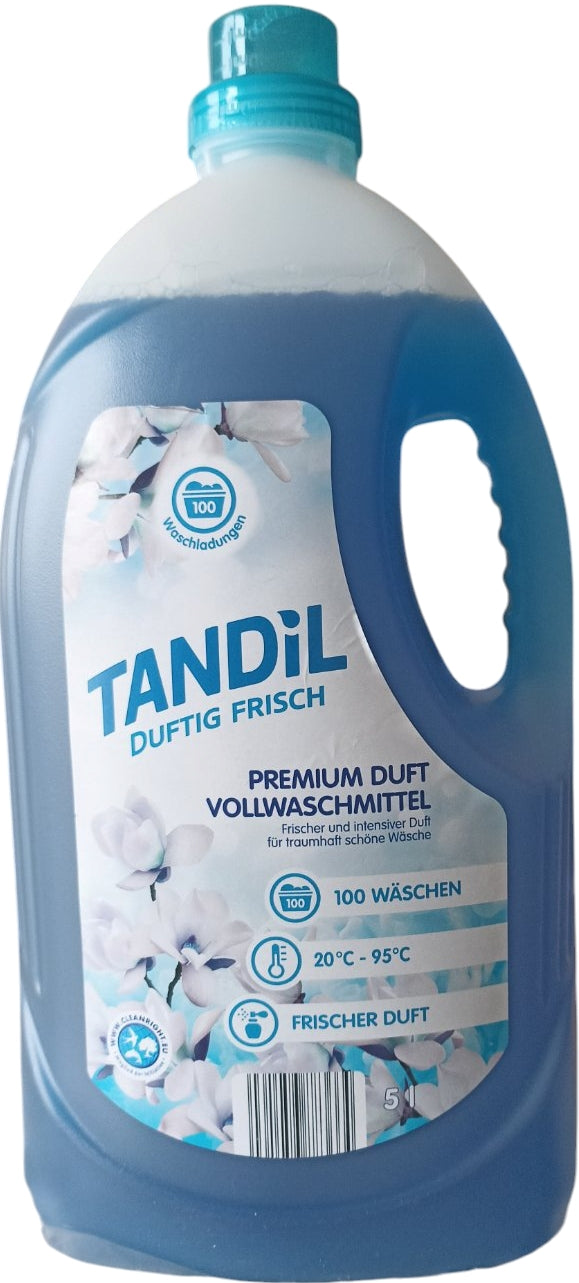 Tandil Premium Fresh-Scent Universal Laundry Detergent Gel, 100 Loads, 5 L
