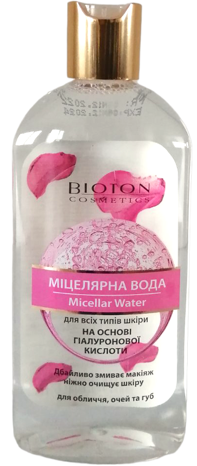 Bioton Cosmetics Hyaluronic Acid Micellar Water for All Skin Types, 300 mL