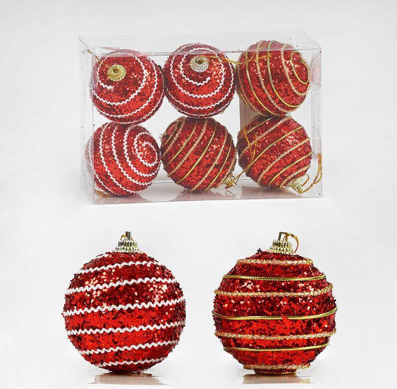 D 35887 Christmas Ball Ornaments, 5 cm, 6 pcs