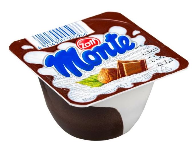 Monte Milk Dessert with Chocolate & Hazelnuts, 55 g