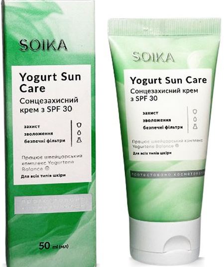 Soika Yogurtene Balance Probiotic SPF 30 Facial Sunscreen Cream, 50 mL