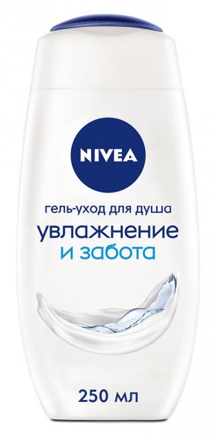 Nivea Moisture & Care Shower Gel, 250 mL