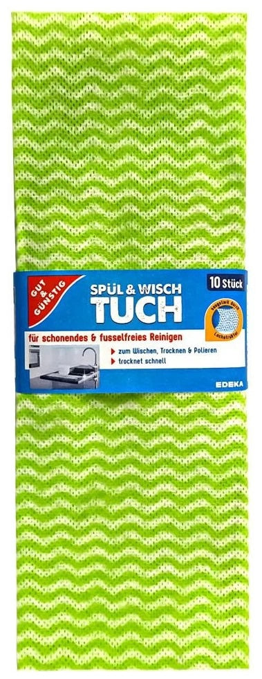 Gut & Gunstig Viscose Cleaning Cloths, 10 pcs