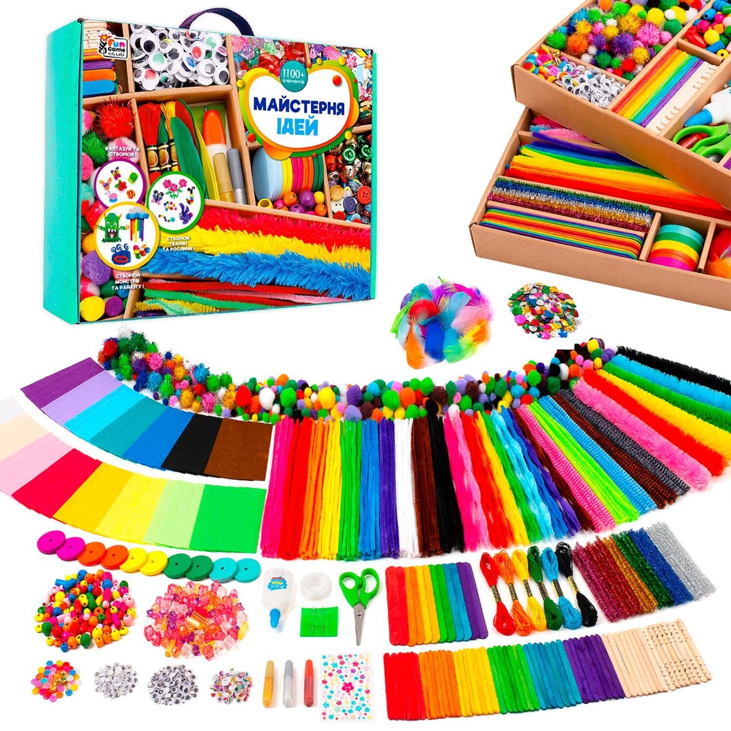 4 Fun Game Club 36627 Idea Workshop Set, 1,100+ Pieces