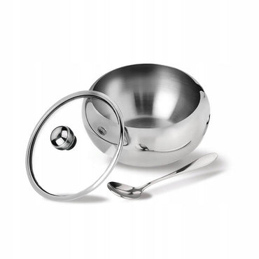 Maestro MR1696L Metal Sugar Bowl with Spoon, 560 mL - Image 2