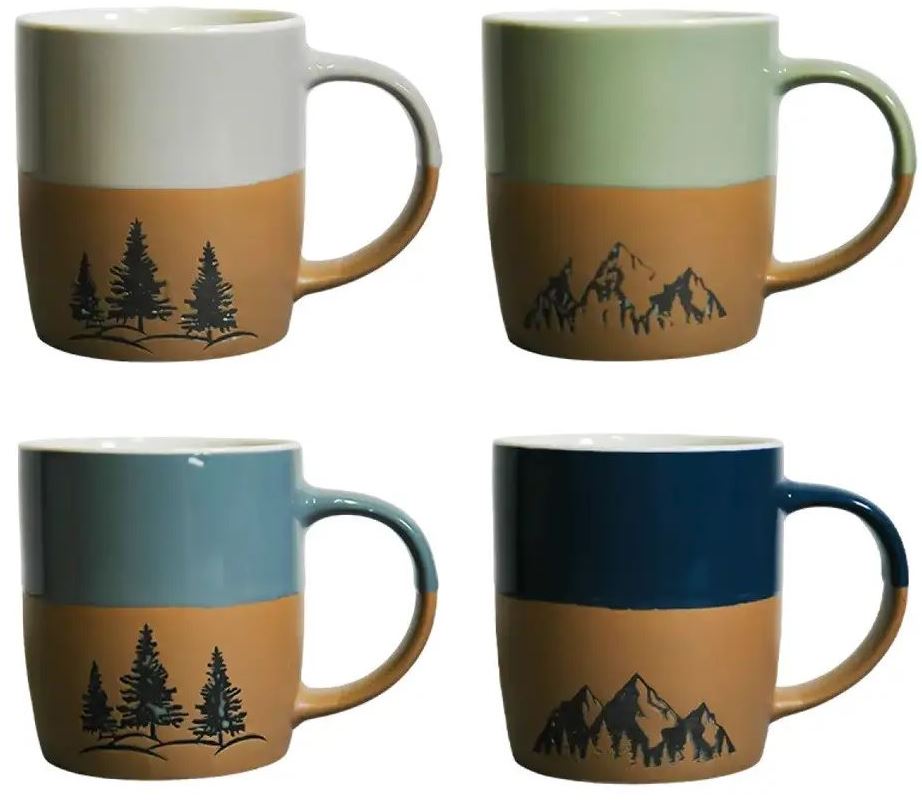 Vittora VT-C-244360 Mountain Melody Ceramic Mug, 360 mL