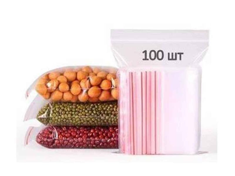 String Zip Bags, 12 x 15 cm, 100 pcs - Image 2