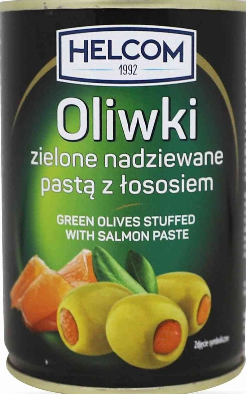 Helcom Green Olives with Salmon, 280 g