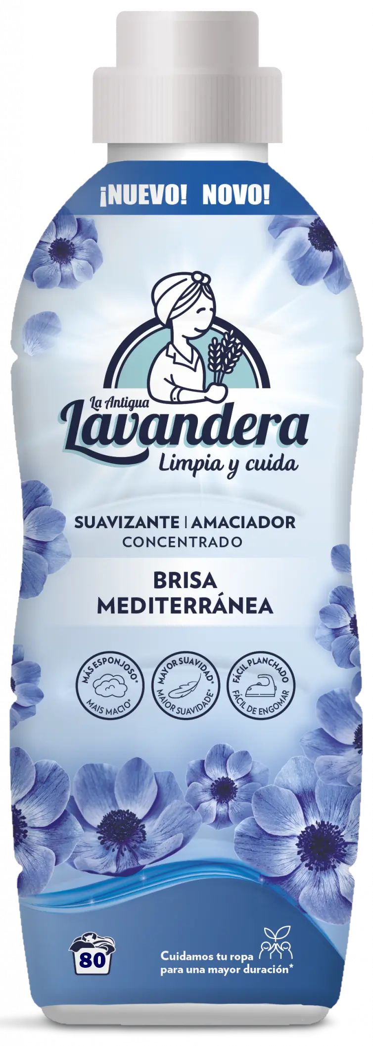 La Antigua Lavandera Mediterranean Breeze Fabric Softener, 1.76 L