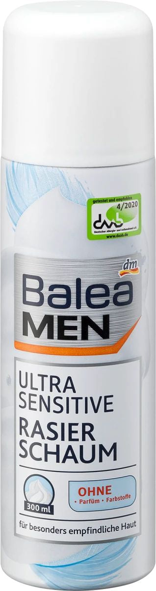 Balea Men Ultra Sensitive Shaving Foam, 300 mL