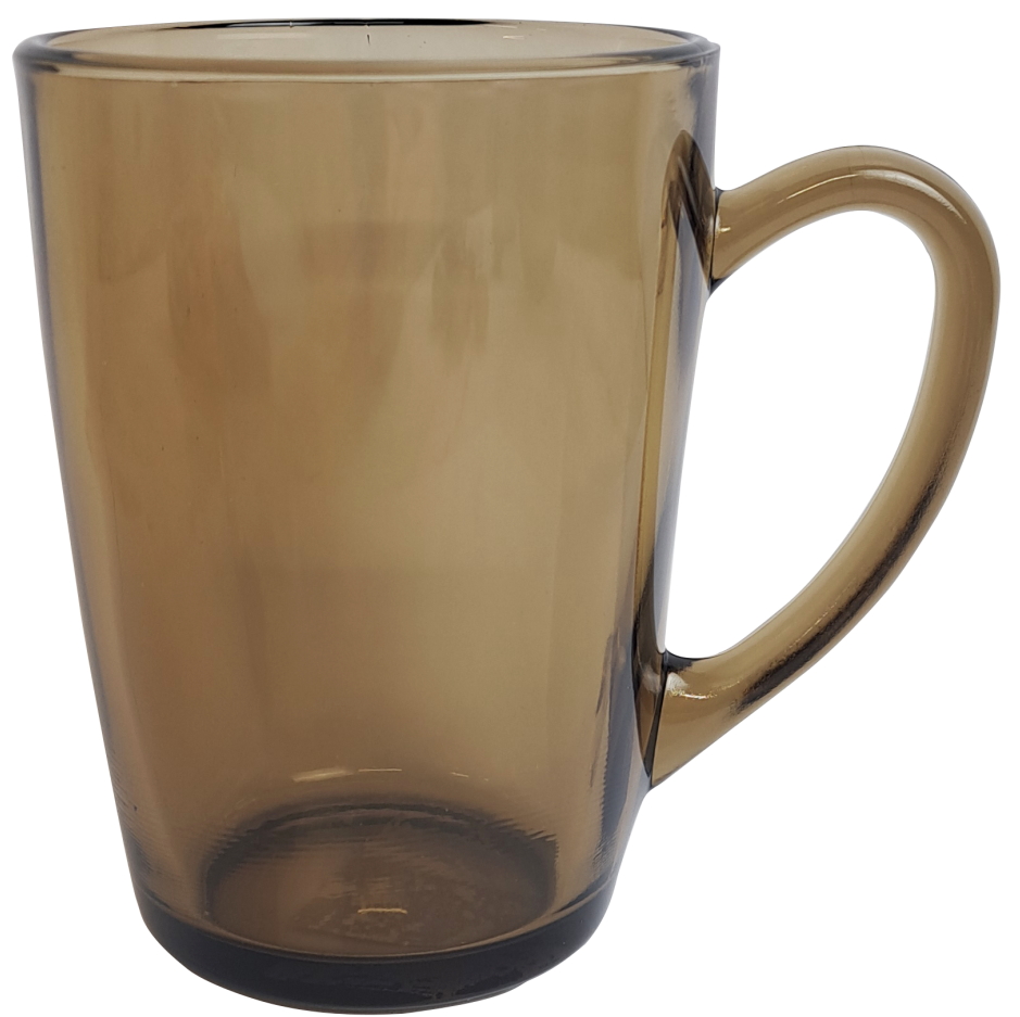 Herbata White Coffee Smoke Glass Cup, 330 mL