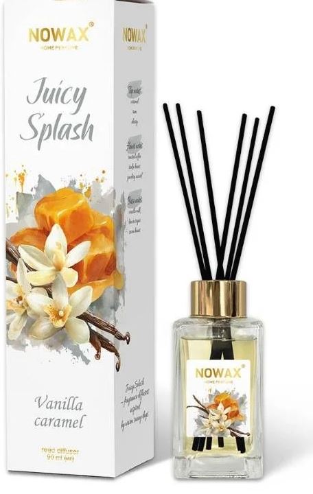 Nowax Juicy Splash Vanilla Caramel Air Freshener, 90 mL