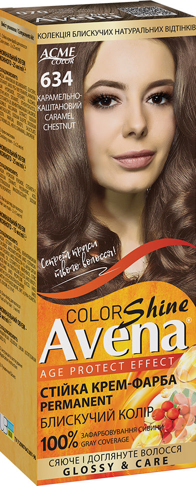 Acme Color Avena 634 Caramel Chestnut Hair Color
