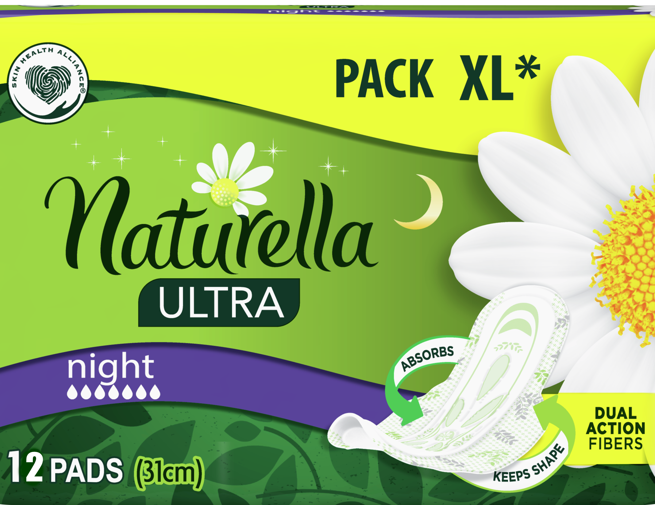 Naturella Ultra Night Sanitary Pads, 12 pcs