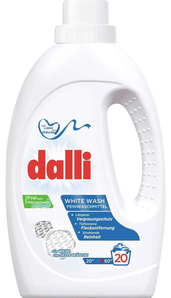 Dalli White Wash Liquid Laundry Detergent, 20 Loads, 1.1 L