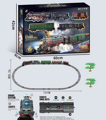 Steam Train 602 A Train Set with Light, Sound, Steam Generator & Automatic Movement - Image 2