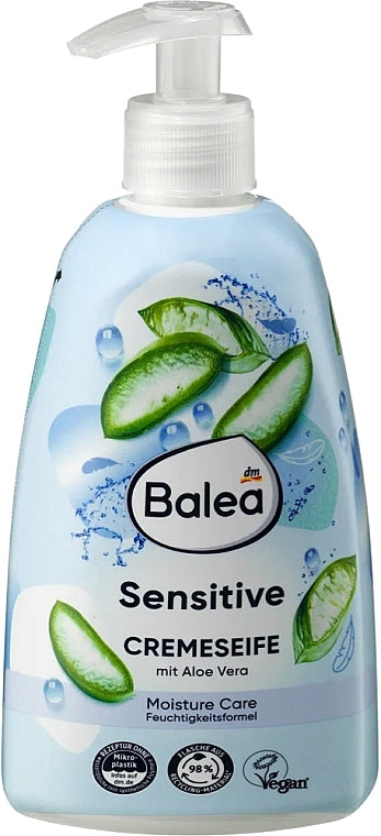 Balea Sensitive Liquid Cream Soap with Pump, 500 mL