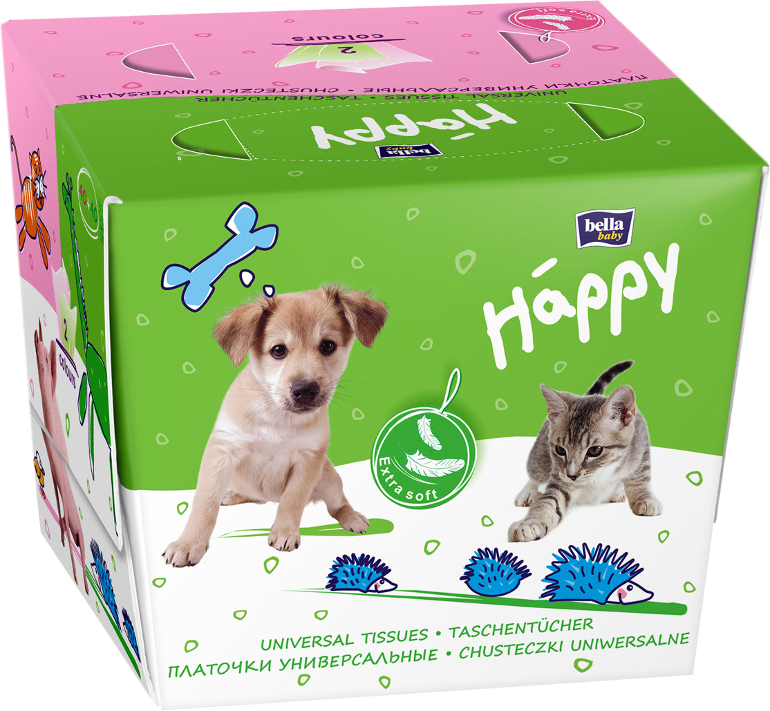 Bella Baby Happy Facial Tissues, 40+40 pcs - Image 2