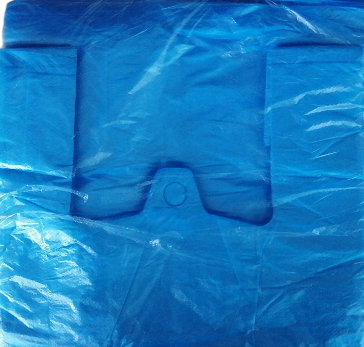 Blue Heavy-Duty T-Shirt Bags, 25 x 45 cm, 200 pcs