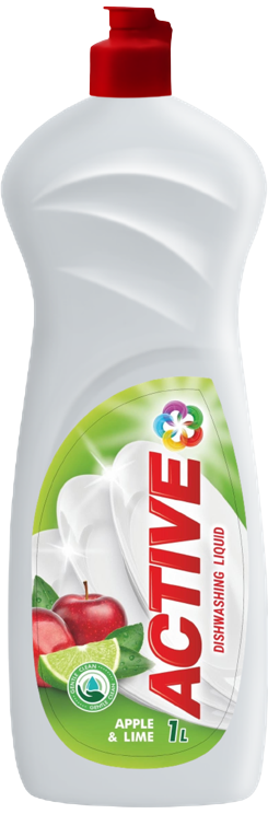 Active Lime & Apple Dishwashing Liquid, 1 L