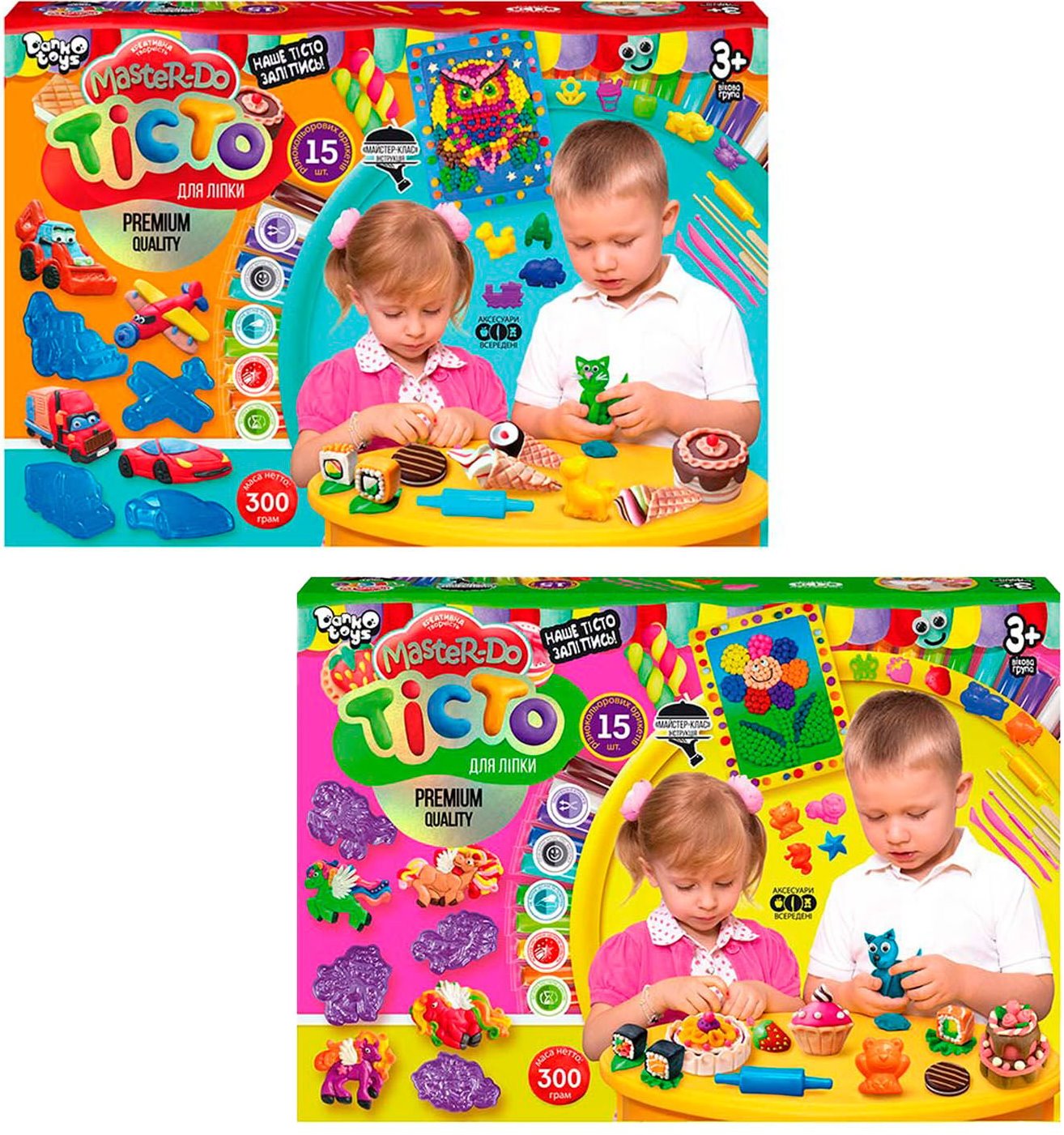 Master-Do TMD-03-01/03-04 Modeling Dough, 15 Colors
