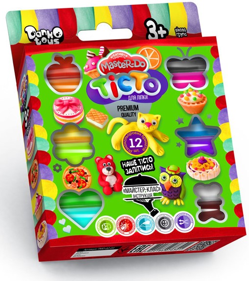 Master-Do TMD-02-04 Modeling Dough, 12 Colors
