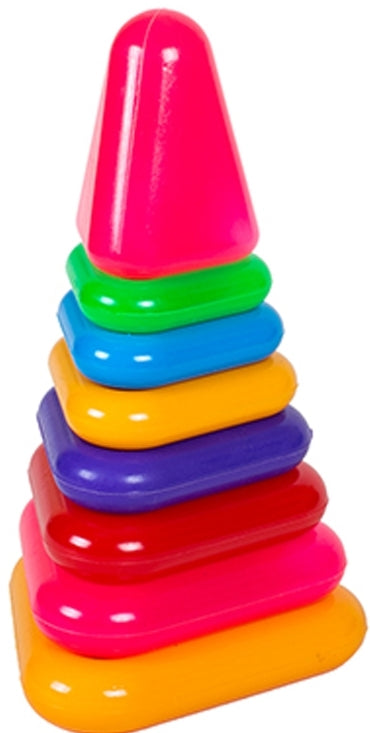 Bamsic Triangular No. 6 1810 Stacking Pyramid, 7 Pieces