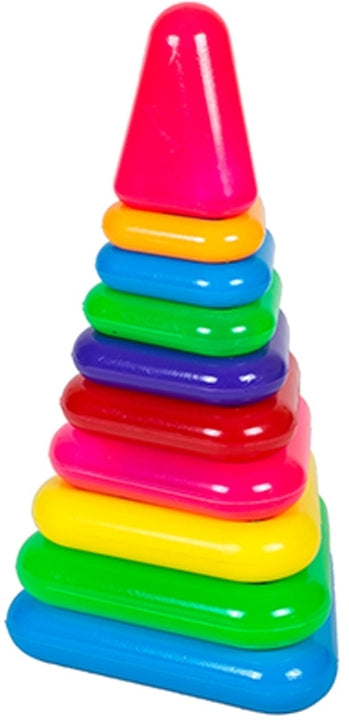 Bamsic Triangular No. 7 1809 Stacking Pyramid, 9 Pieces