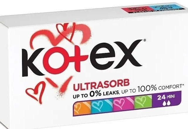 Kotex Mini Tampons, 16 + 8 pcs