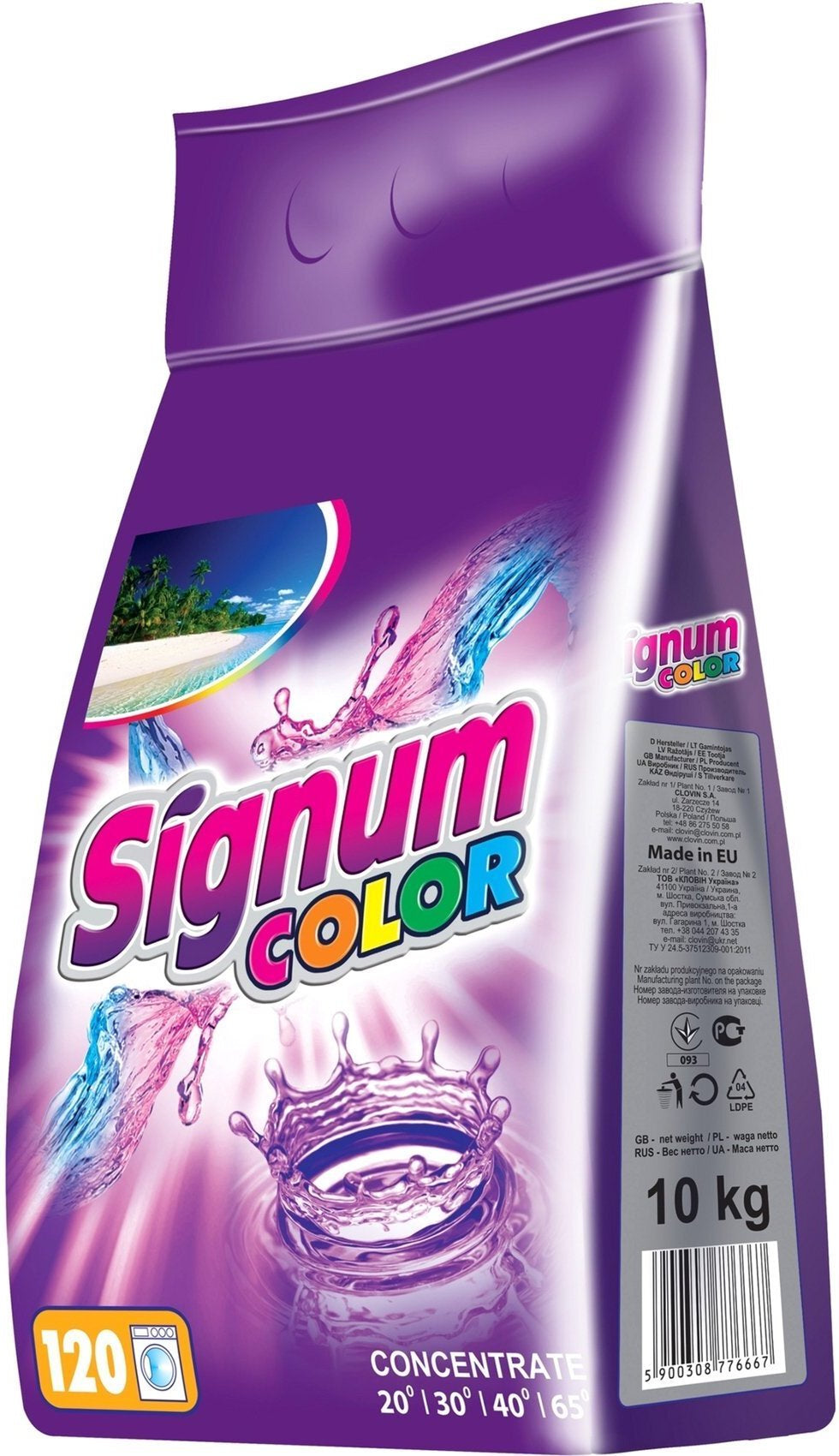 Signum Color Laundry Detergent Powder, 10 kg