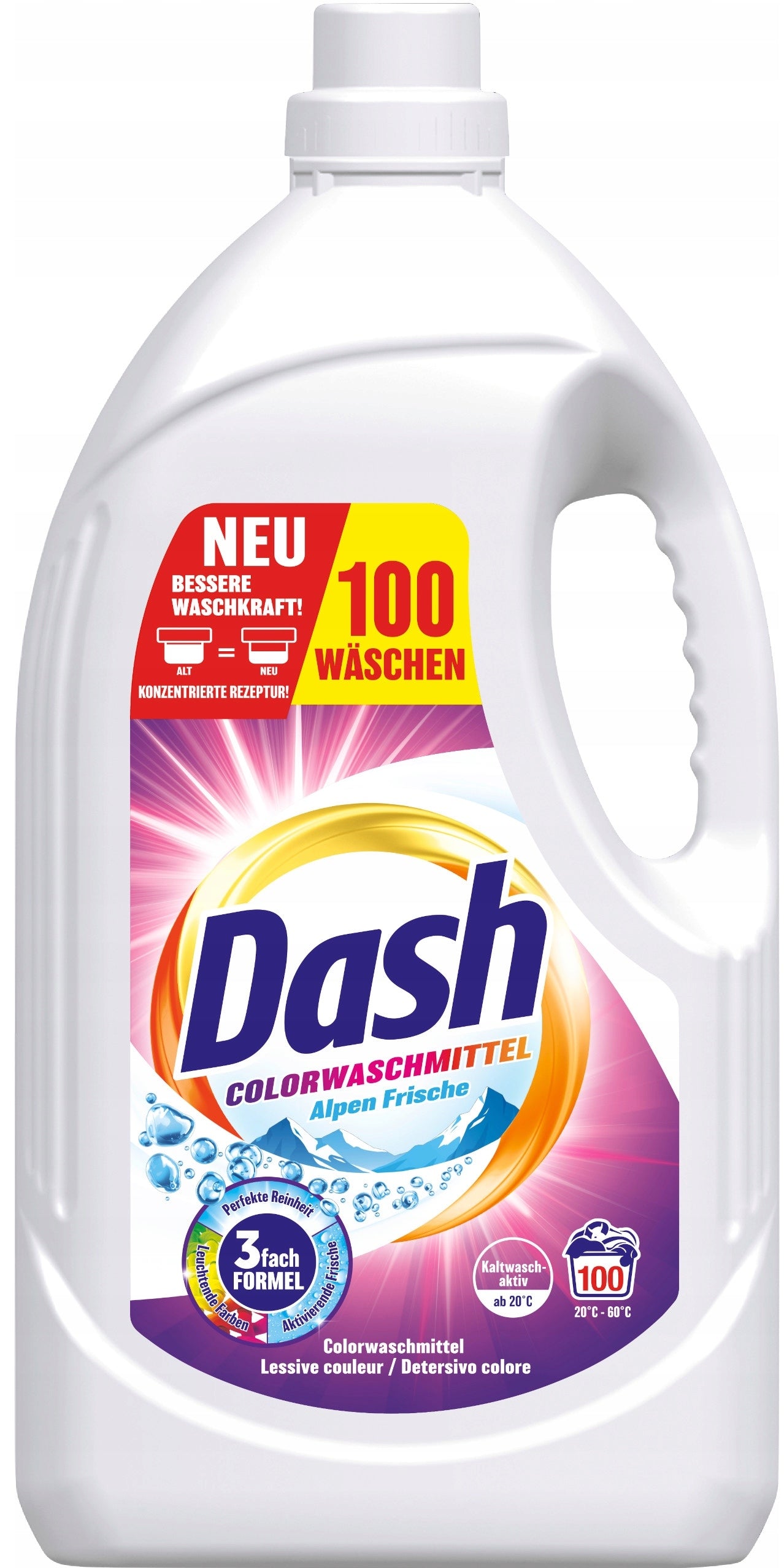 Dash Alpine Fresh Color Laundry Gel, 100 Loads, 4.5 L