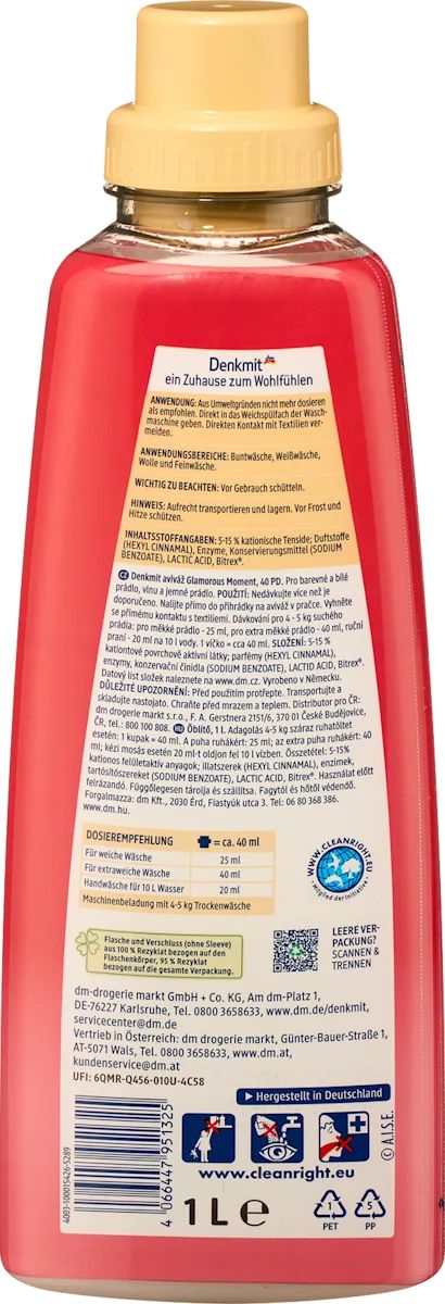 Denkmit Glamorous Moment Fabric Softener, 1 L - Image 2