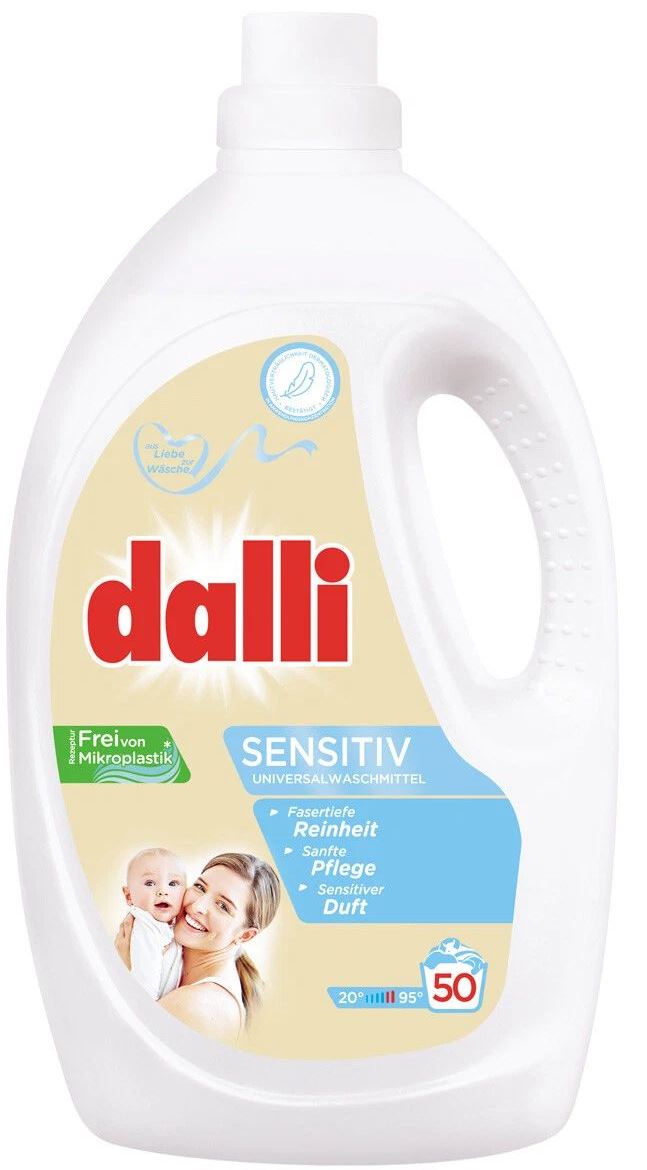Dalli Sensitiv Baby Laundry Gel, 50 Loads, 2.75 L