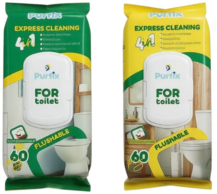 Purfix Toilet Care Wet Wipes, 60 pcs - Image 2