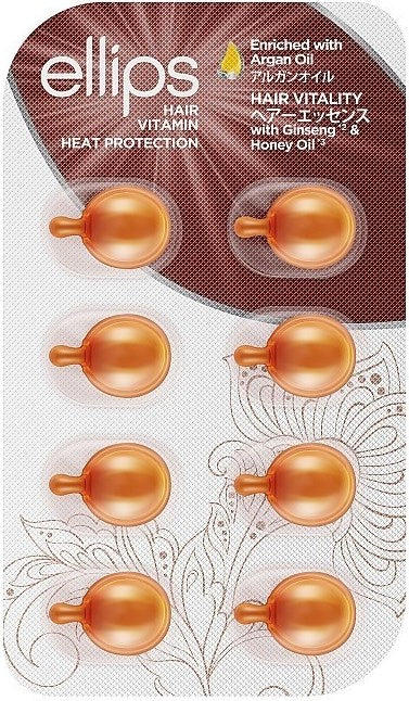 Ellips Hair Vitality Hair Vitamin Capsules with Ginseng & Honey, 8 pcs