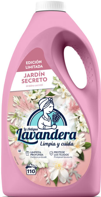 La Antigua Lavandera Garden Liquid Laundry Detergent, 110 Loads, 4.95 L