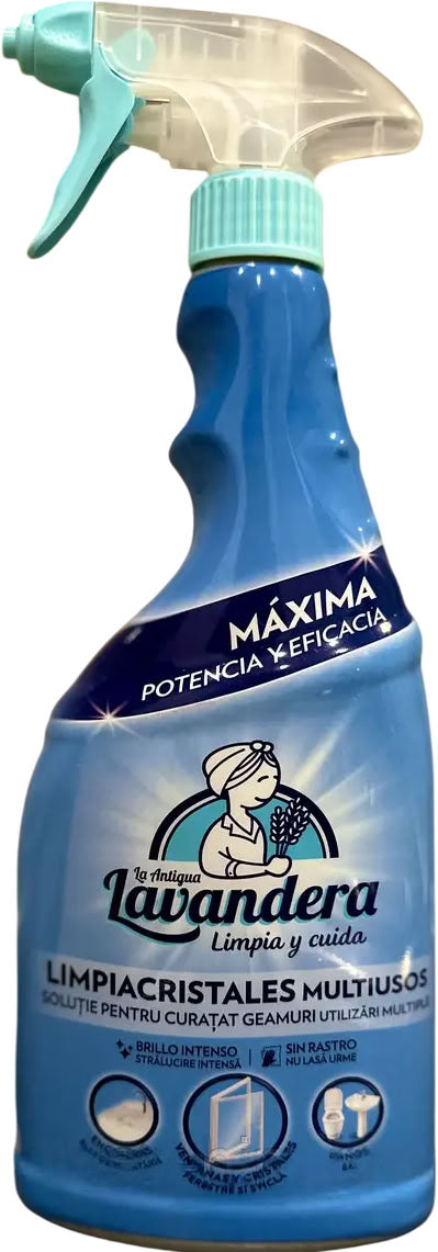 La Antigua Lavandera Multipurpose Glass & Glossy Surface Cleaner Spray