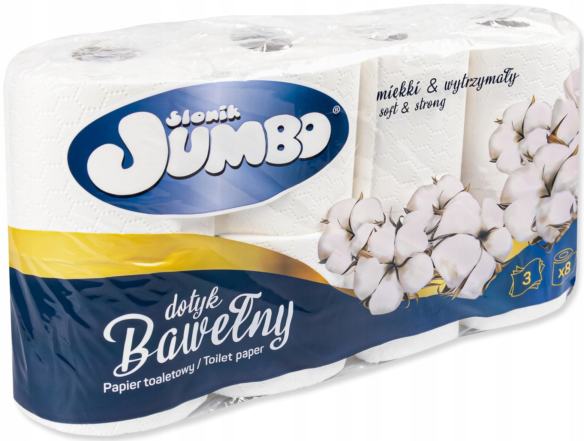 Slonik Jumbo 3-Ply Toilet Paper, 8 Rolls - Image 2