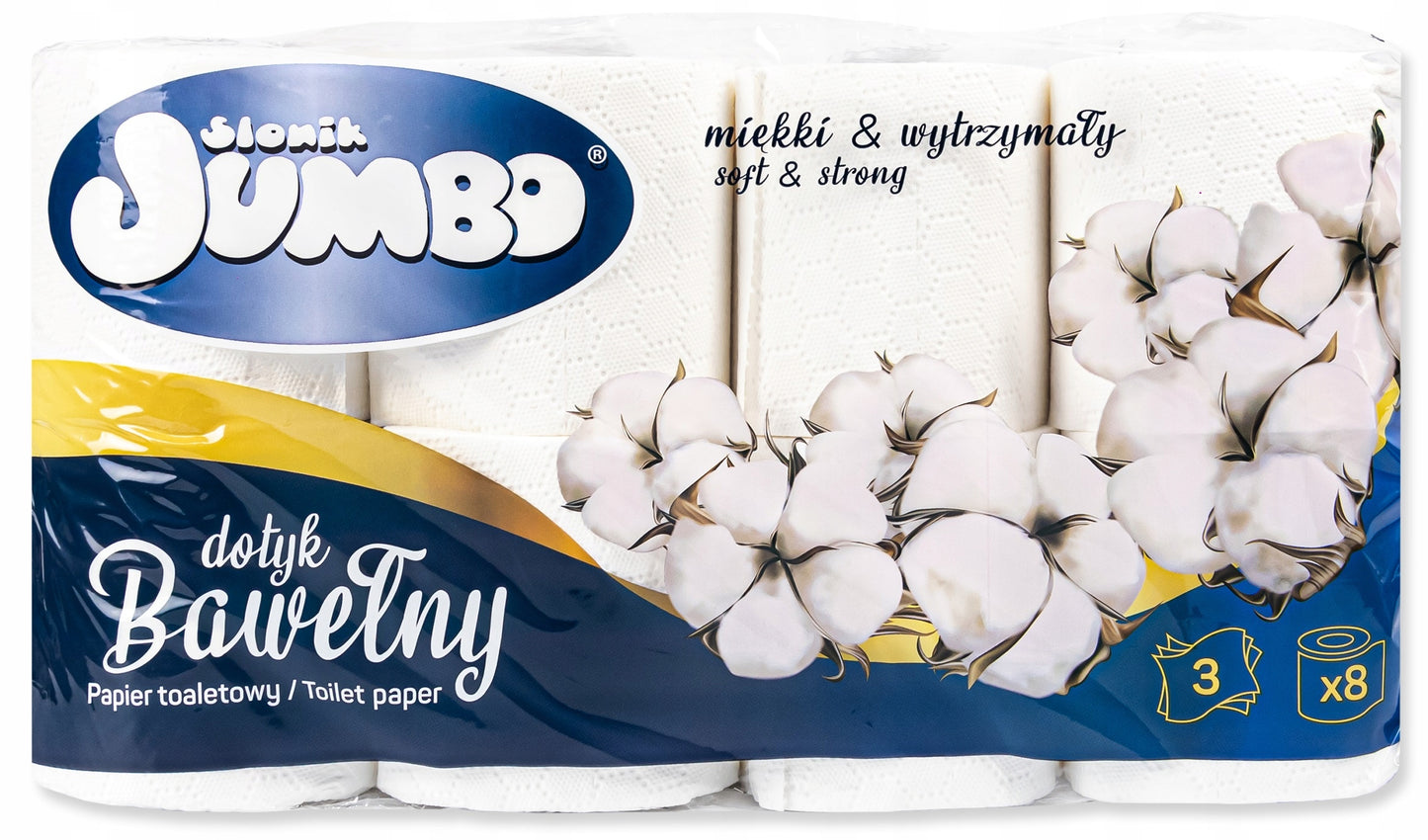 Slonik Jumbo 3-Ply Toilet Paper, 8 Rolls - Image 3