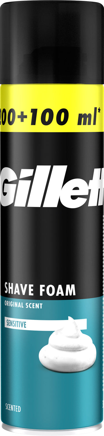 Gillette Classic Sensitive Shaving Foam, 300 mL