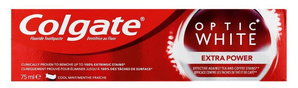 Colgate Optic White Extra Power Toothpaste, 75 mL