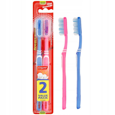 Colgate Double Action Medium Toothbrushes, 2 pcs - Image 2