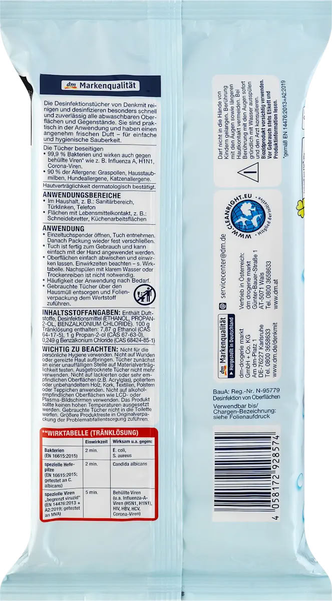 Denkmit Disinfecting Wet Wipes, 40 pcs - Image 2