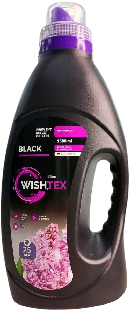 Wish Tex Black Lilac Liquid Laundry Detergent, 25 Loads, 1.5 L