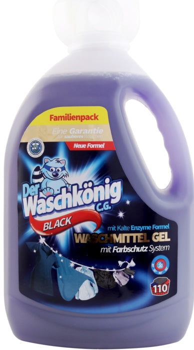 Waschkonig Black Liquid Laundry Detergent, 3.305 L