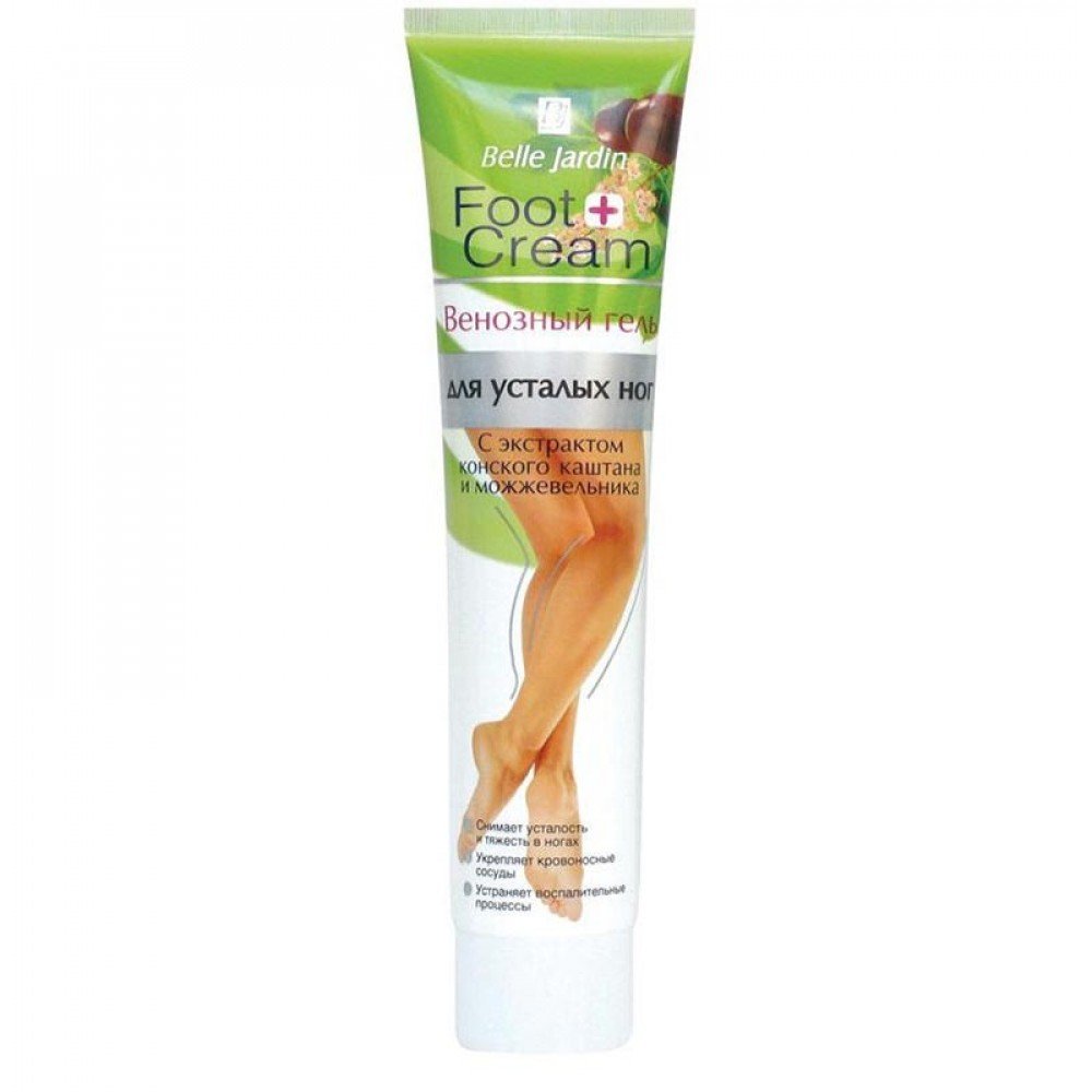 Belle Jardin Foot Cream Venous Leg Gel with Horse Chestnut & Juniper Extracts, 125 mL - Image 3
