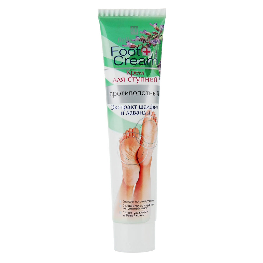 Belle Jardin Foot Cream Antiperspirant Foot Cream with Sage & Lavender Extracts, 125 mL - Image 3