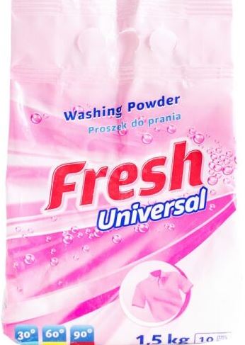 Fresh Universal Laundry Detergent Powder, 10 Loads, 1.5 kg