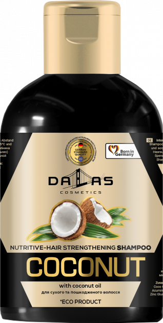 Dallas Natural Coconut Oil Shampoo, 1 L